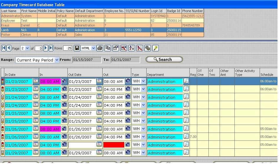 Employee Time Card Software Free Download