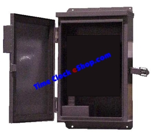 Model RT-LATHEMPC100-PC400 Weatherproof Enclosure for Lathem Pay Clock EZ Clock Terminals