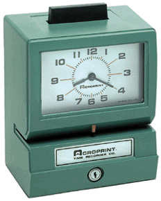 Acroprint 125 Mechanical Employee Time Clock