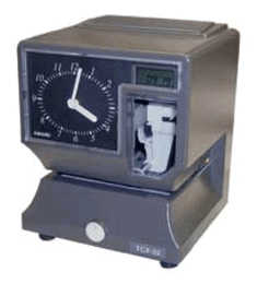Amano TCX-22 Battery Operated Employee Time Clock 