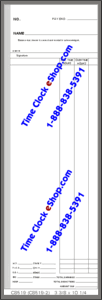 Form C8519-2 Bi-Weekly or Semi-Monthly Time Cards