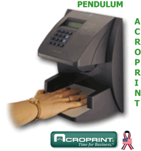 Acroprint Pendulum Hand Punch 1000 Biometric Time Clock System