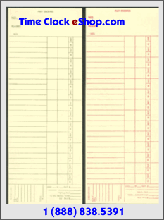 Form 1903LWeekly LeftHand Print Time Cards