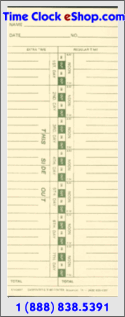 Form K143697 Weekly Time Cards