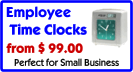 Largest Selection of Employee Time Clocks...Choose from Electronic Employee Time Clocks, Employee Time Computer Clocks and complete Employee Time Clock Systems, Click for more details.