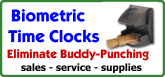 We supply and support Hand Punch Biometric Time Clocks and offer several brands of Time and Attendance software...Click for more details.