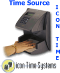 IconTime Systems Hand Punch 1000 Biometric Time Clock System 